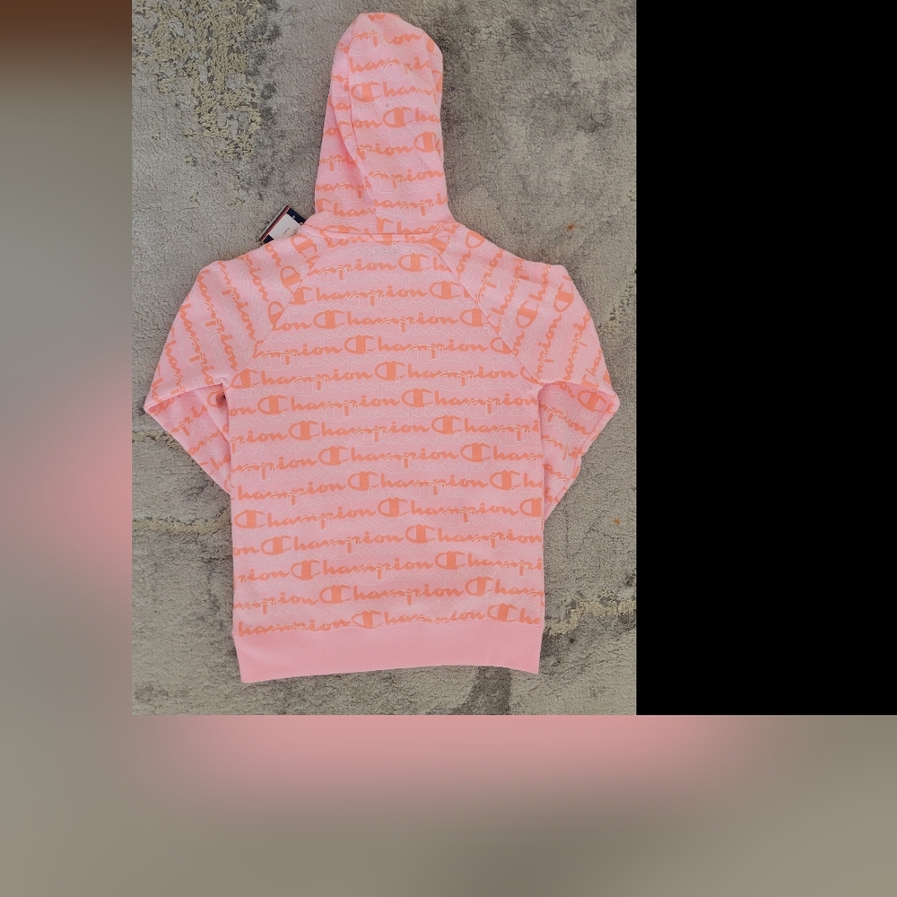 Girl size L Champion Kids Pink Hoodie - Picture 2 of 3